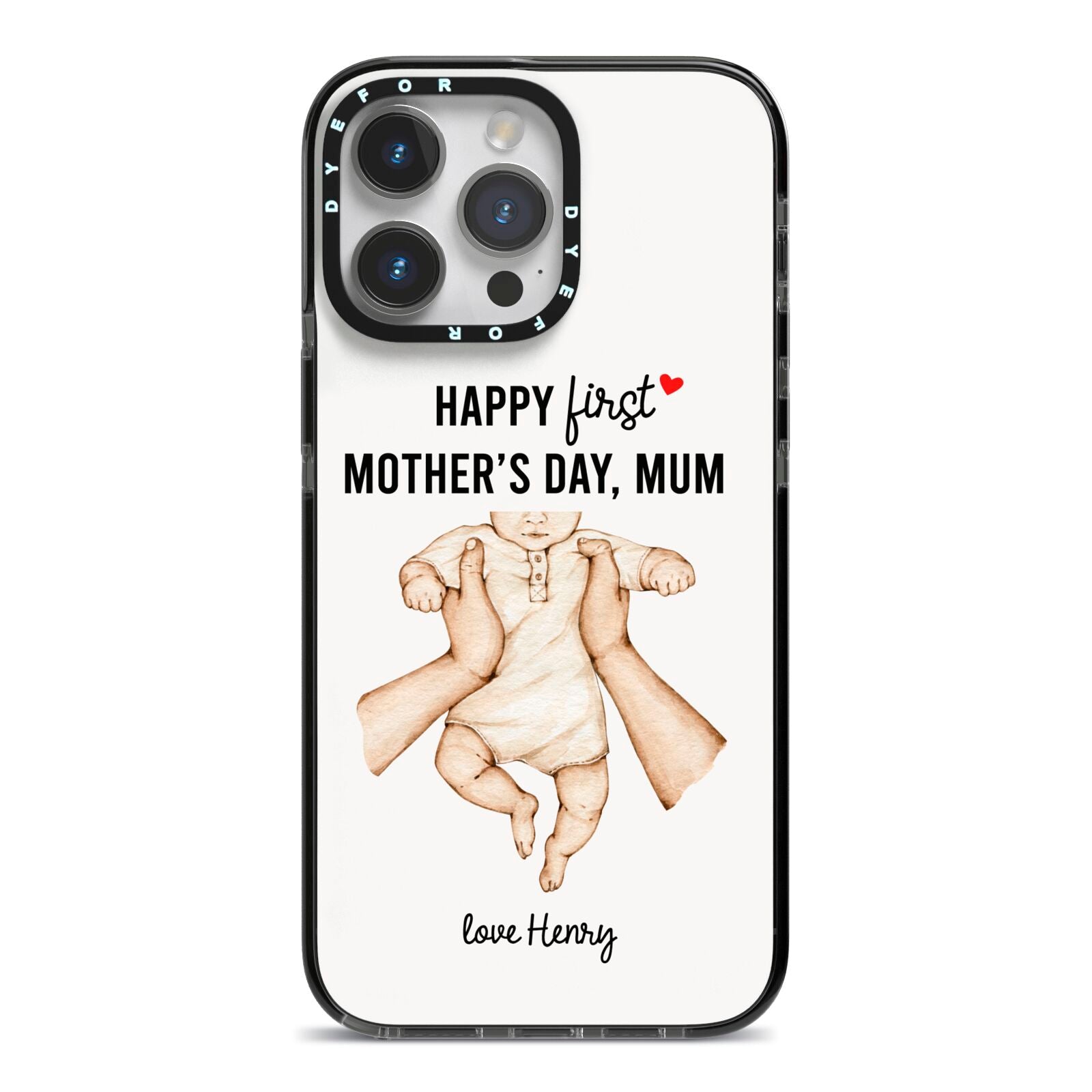 http://www.dyefor.com/cdn/shop/products/1st-Mothers-Day-Baby-iPhone-14-Pro-Max-Black-Impact-Case-on-Silver-phone.jpg?v=1676881672