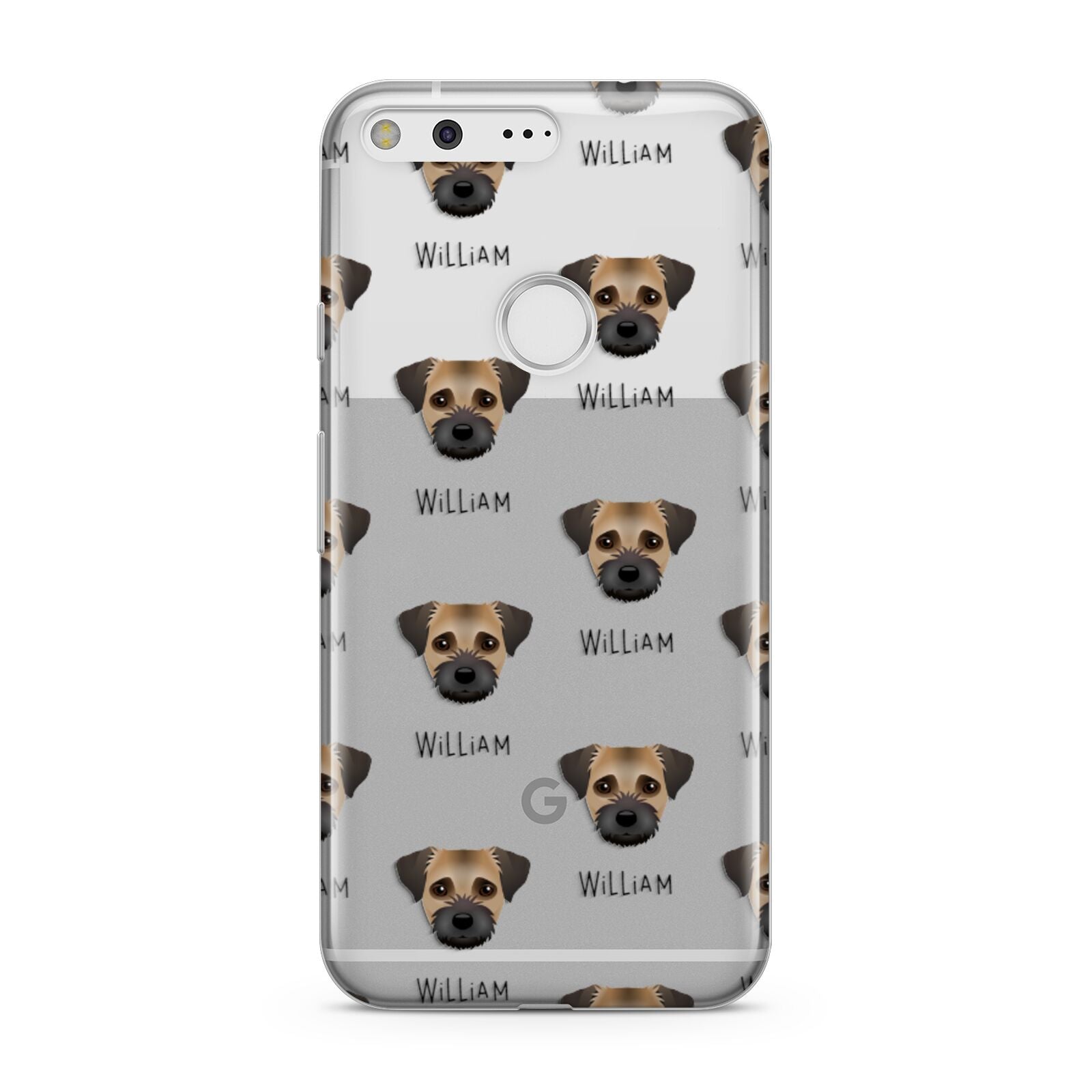 Border Terrier Icon with Name Google Case Dyefor