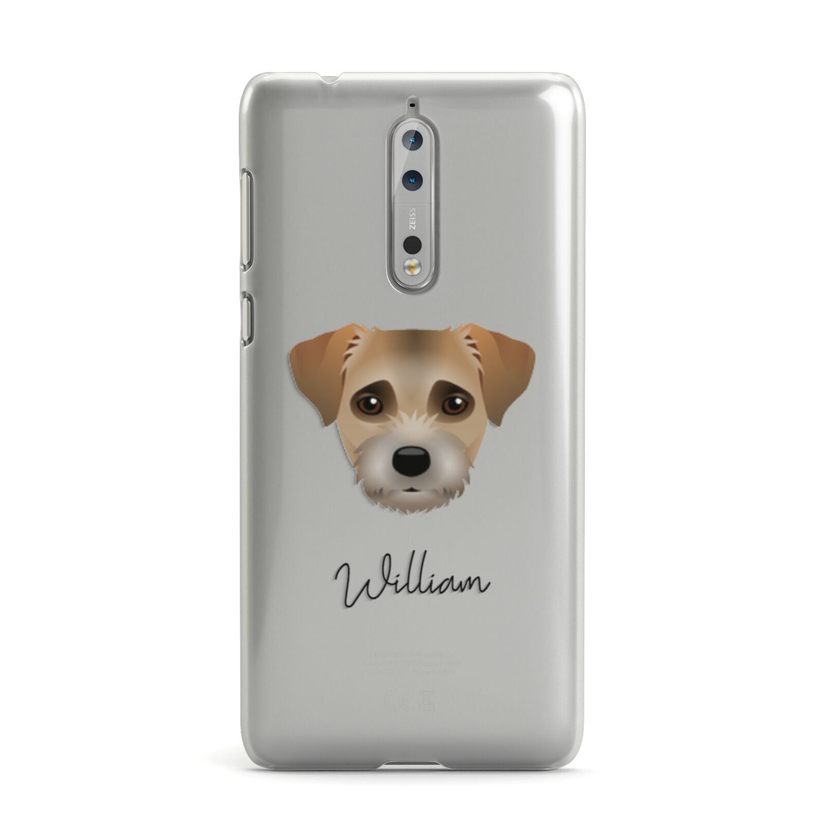 Border Terrier Personalised Nokia Case Dyefor