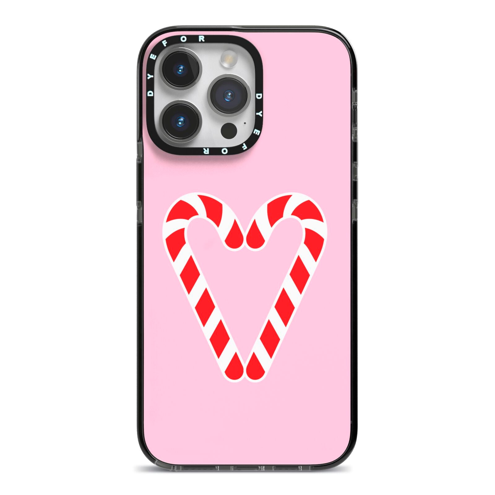 Candy Cane Heart iPhone Case Dyefor