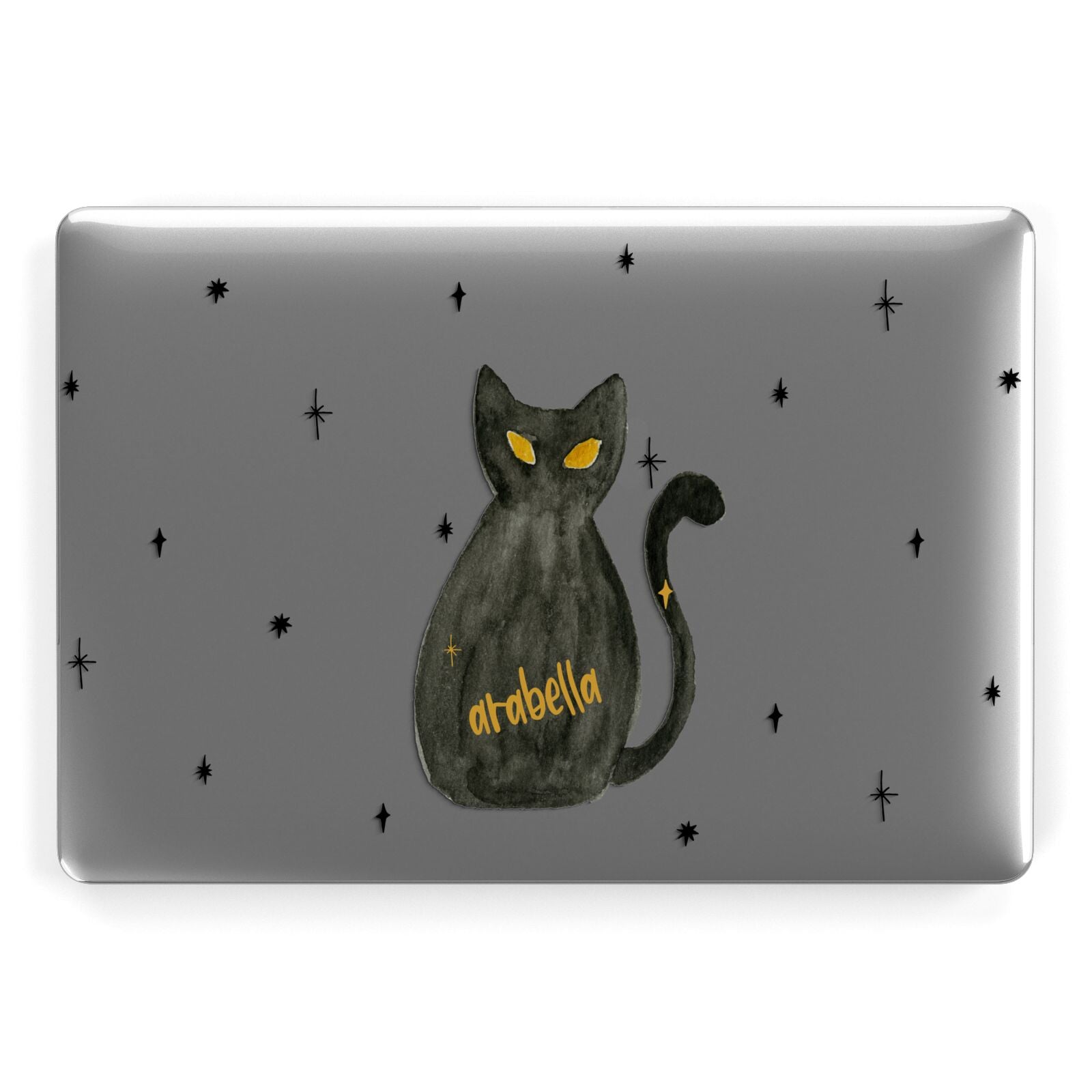 Custom Black Cat Macbook Case