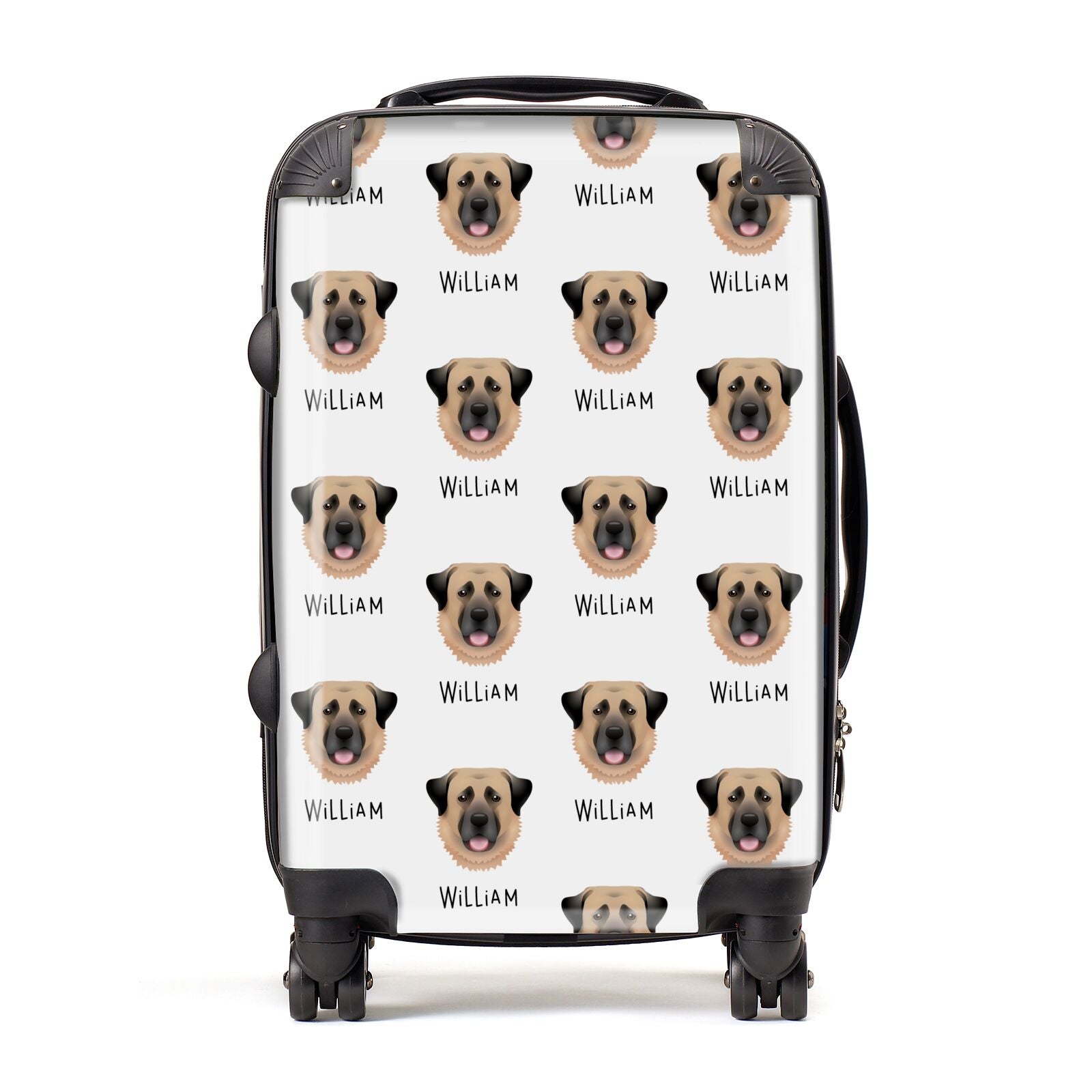 Suitcase with dogs on it on sale