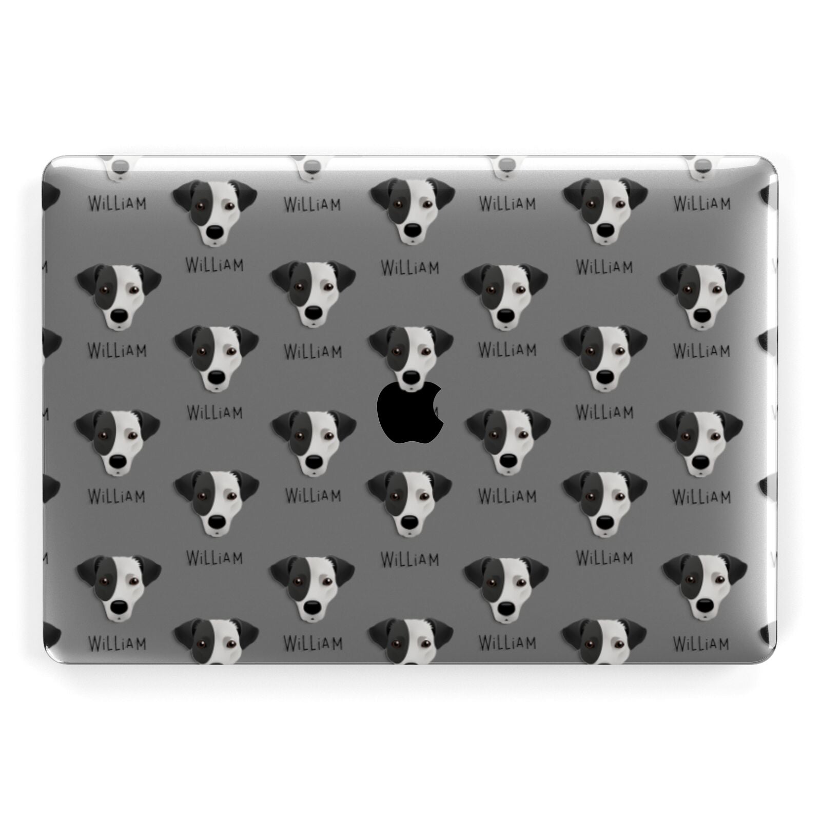 Jack Russell Terrier Icon with Name Macbook Case Dyefor