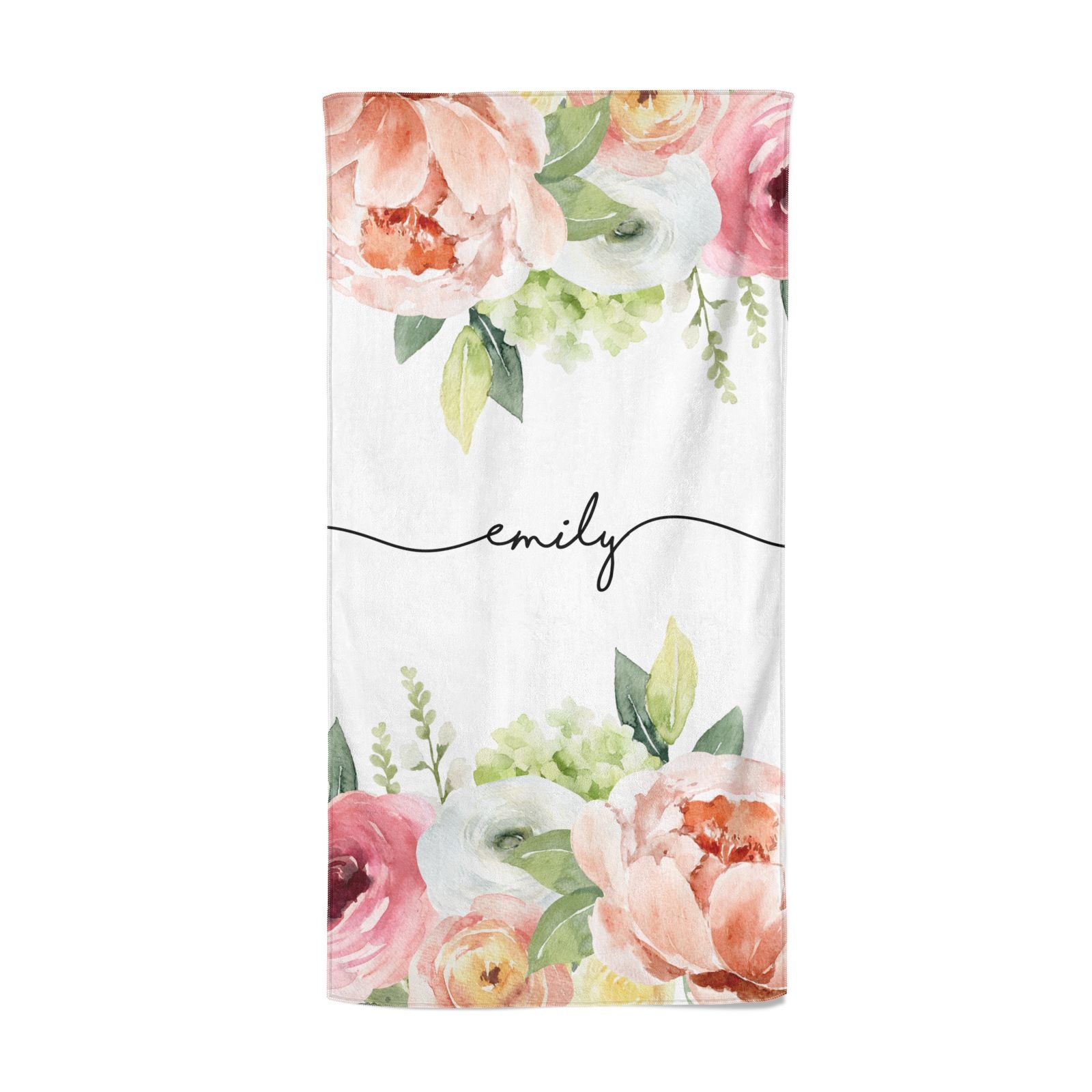 Spring Rose Floral Bath Towel Set