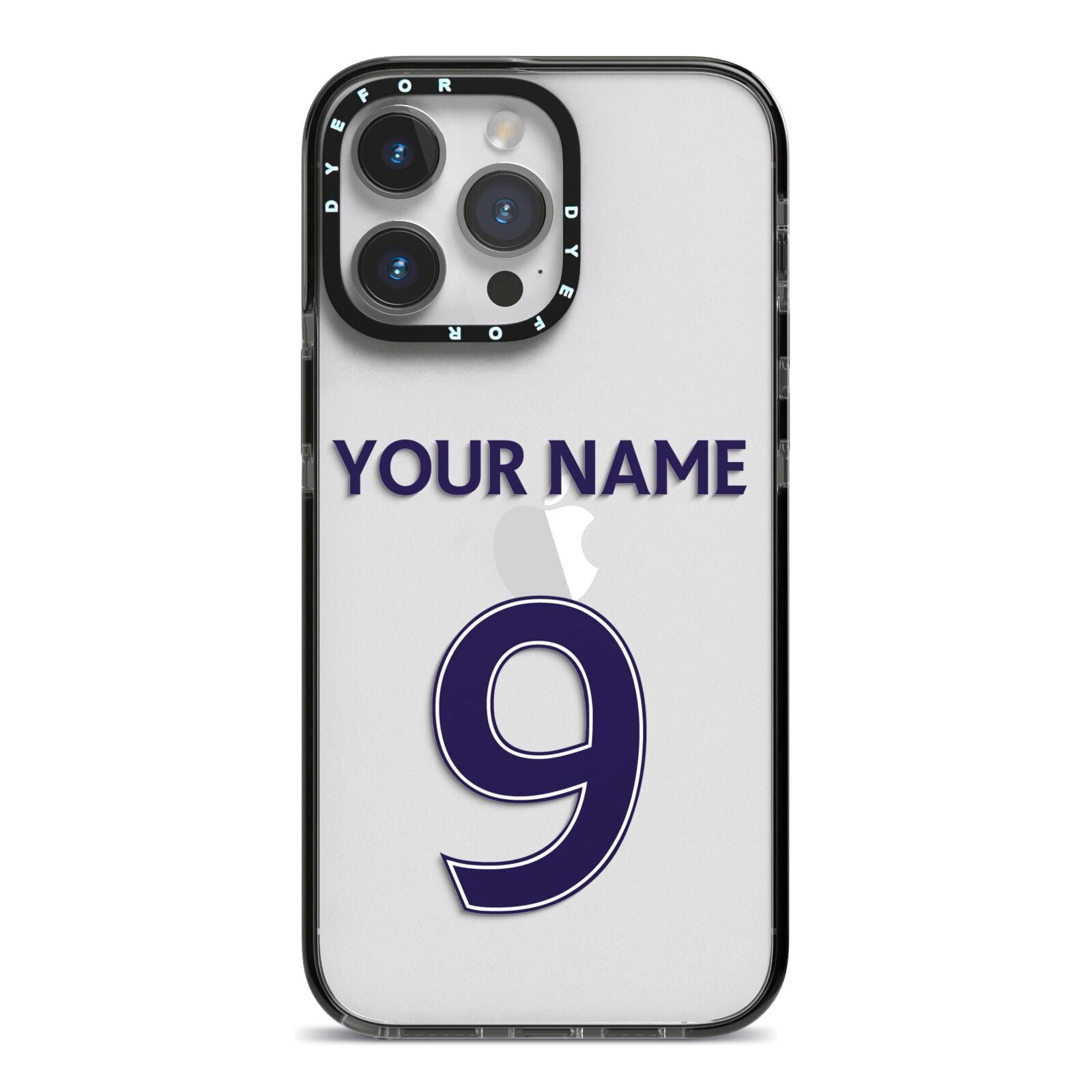 Coque iPhone personnalisée avec nom et numéro de football – Dyefor