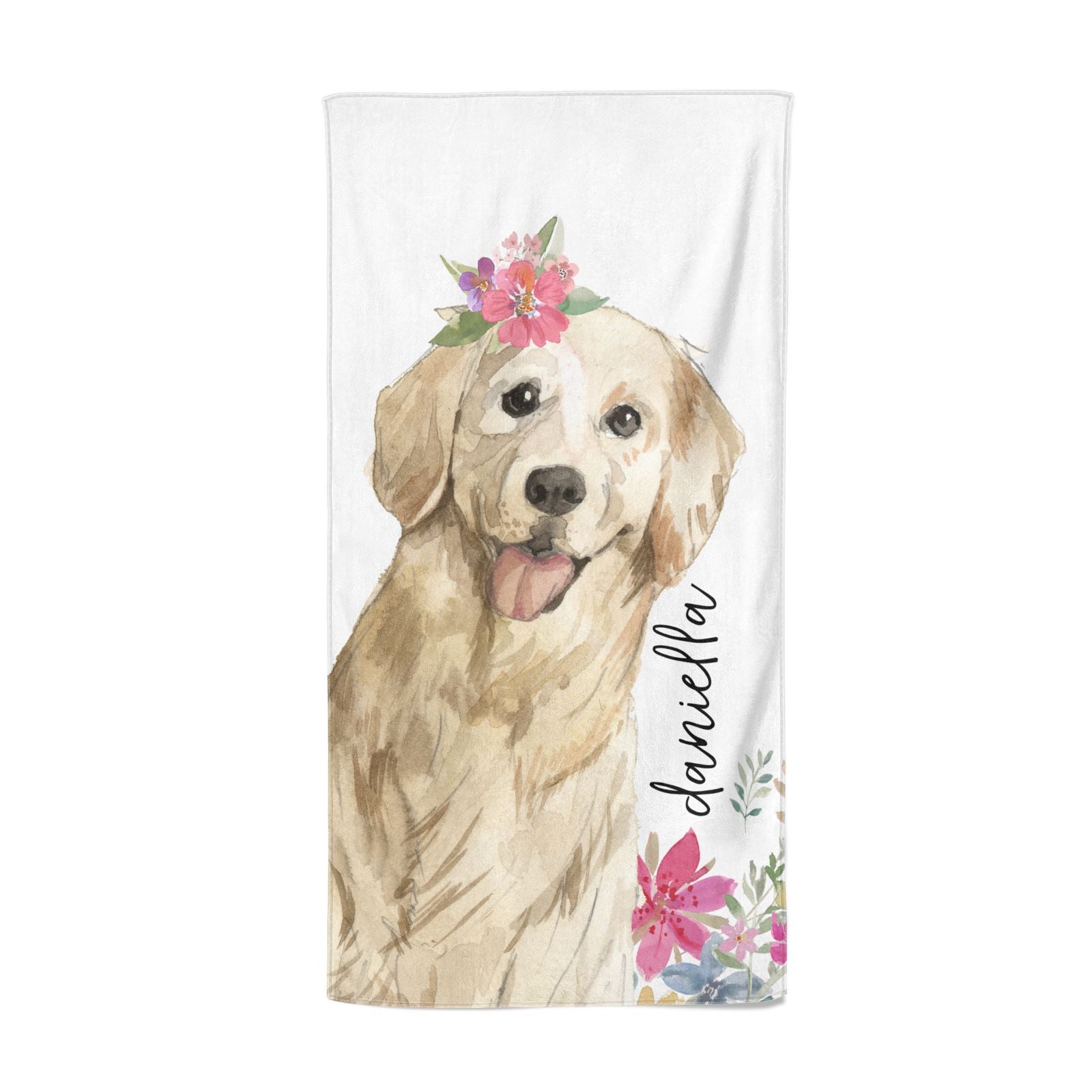 Golden retriever 2024 beach towel