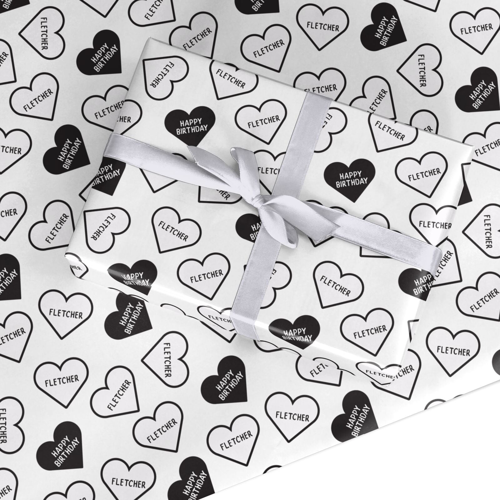 printable wrapping paper hearts