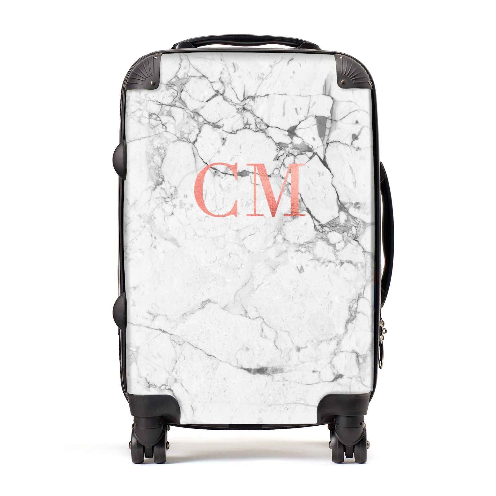 Rose gold store personalised suitcase