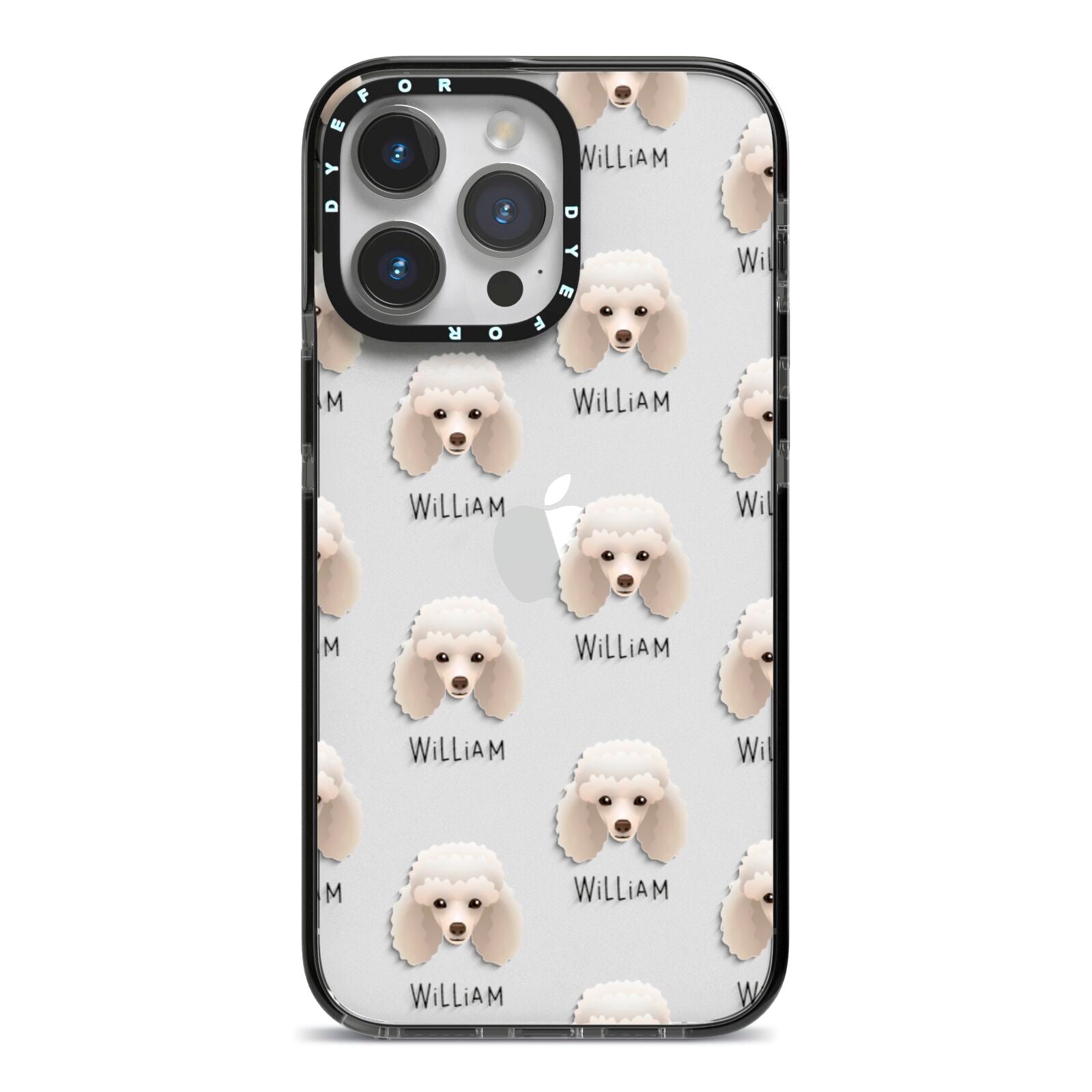 Toy Poodle Icon with Name iPhone Case Dyefor