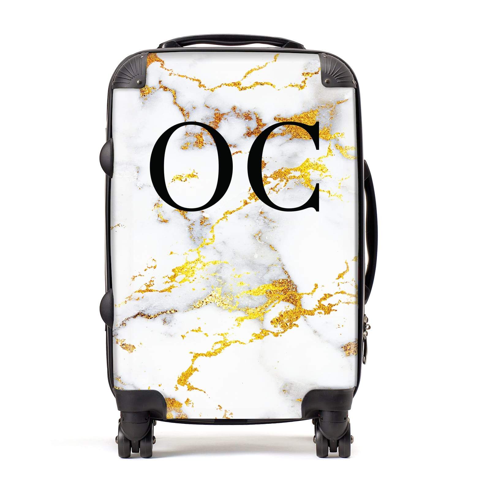 Marble initials suitcase online