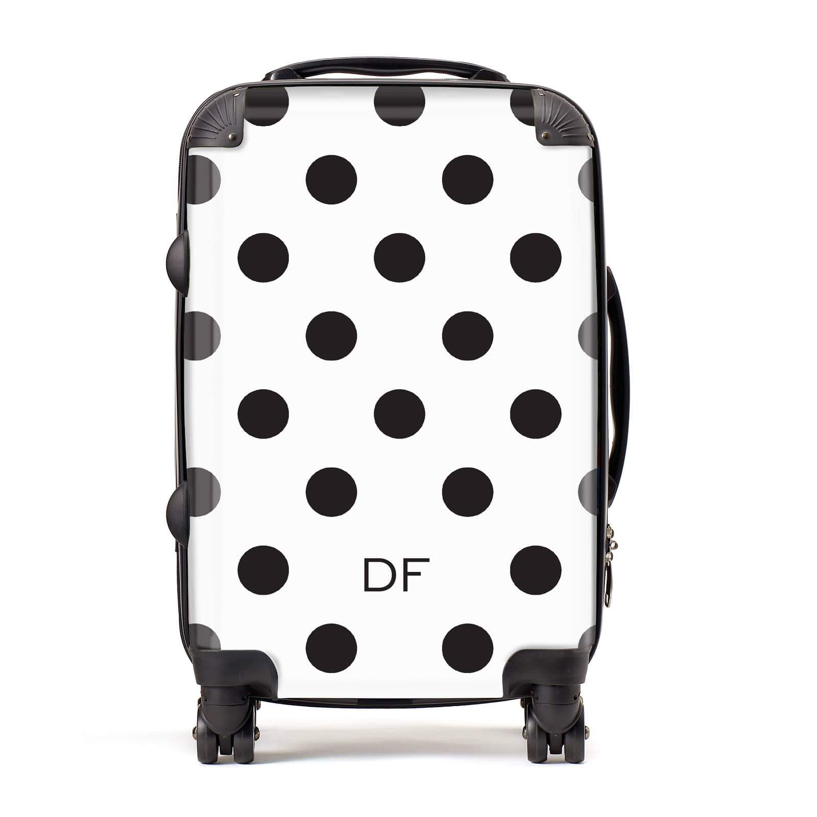 Polka dot luggage online