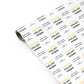 5 Star Excellent Husband Valentines Personalised Gift Wrap