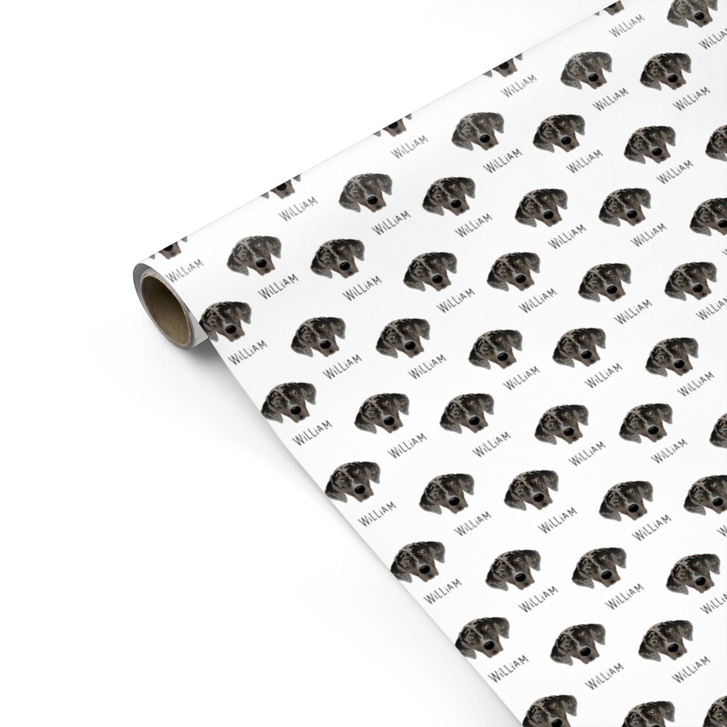 American Leopard Hound Icon with Name Personalised Gift Wrap