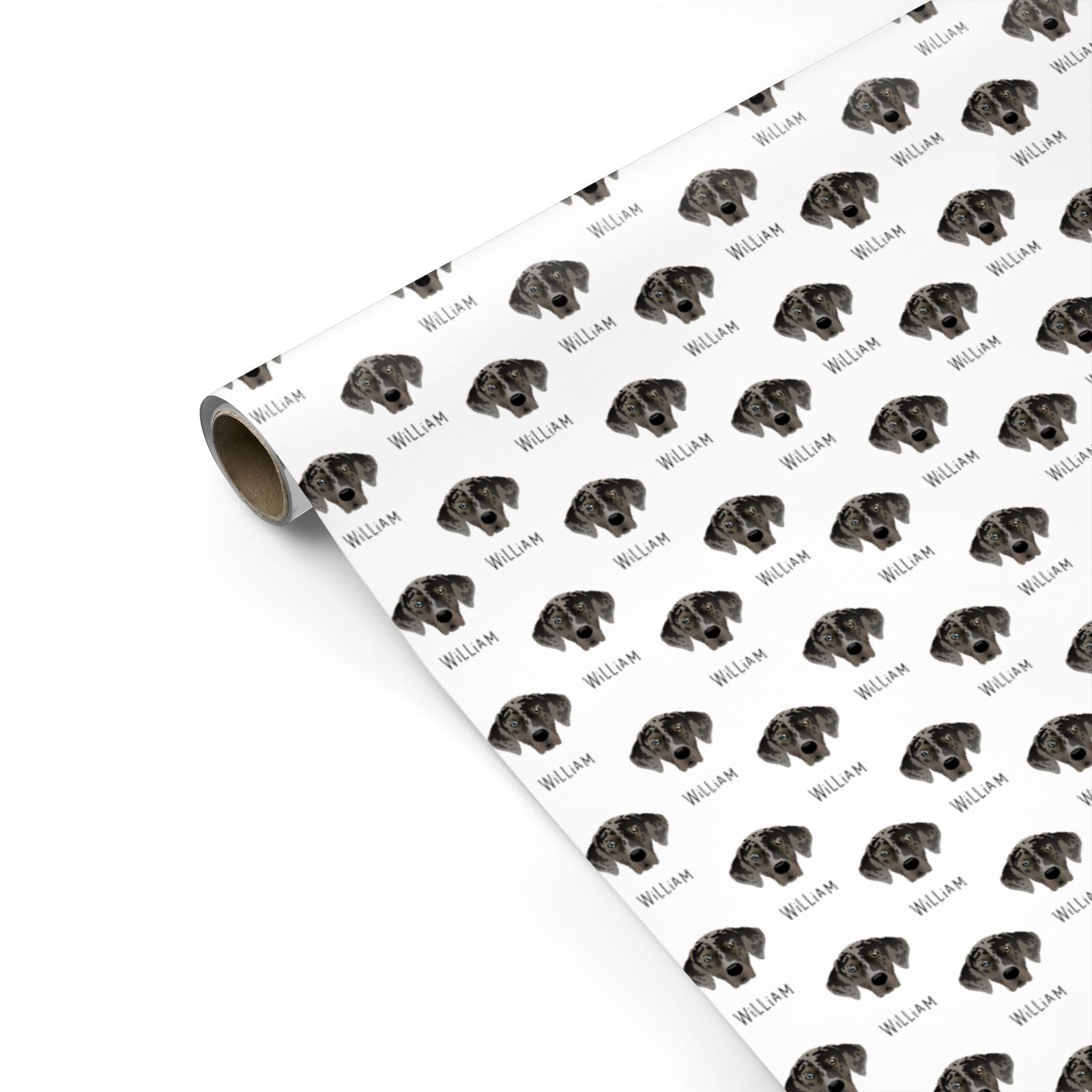 American Leopard Hound Icon with Name Personalised Gift Wrap