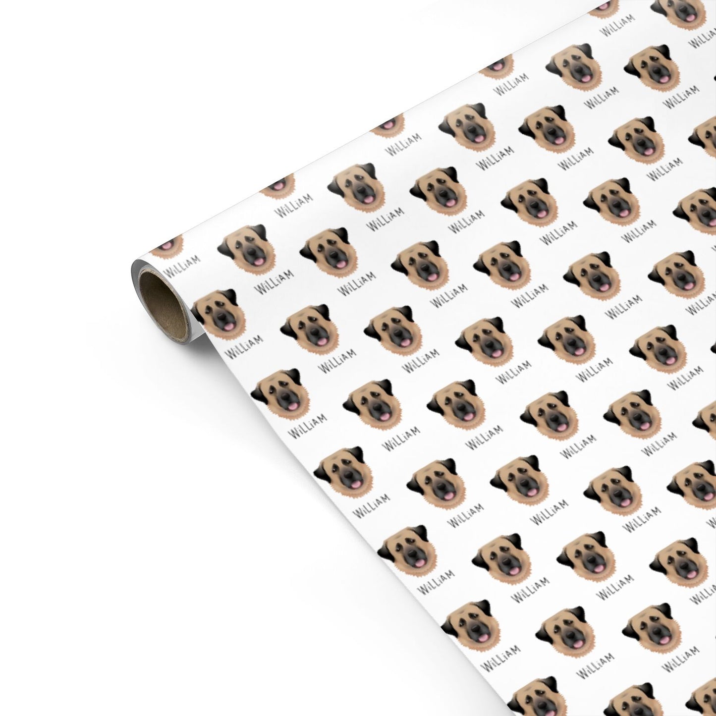 Anatolian Shepherd Dog Icon with Name Personalised Gift Wrap