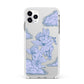 Angel Cloud Blue Apple iPhone 11 Pro Max in Silver with White Impact Case