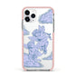 Angel Cloud Blue Apple iPhone 11 Pro in Silver with Pink Impact Case