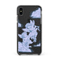 Angel Cloud Blue Apple iPhone Xs Max Impact Case Black Edge on Black Phone