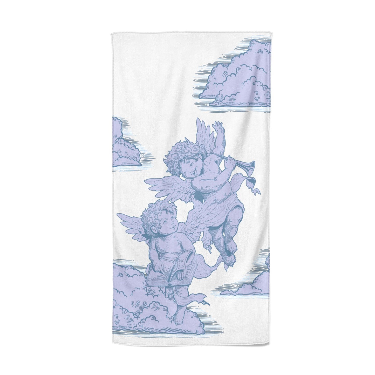 Angel Cloud Blue Beach Towel