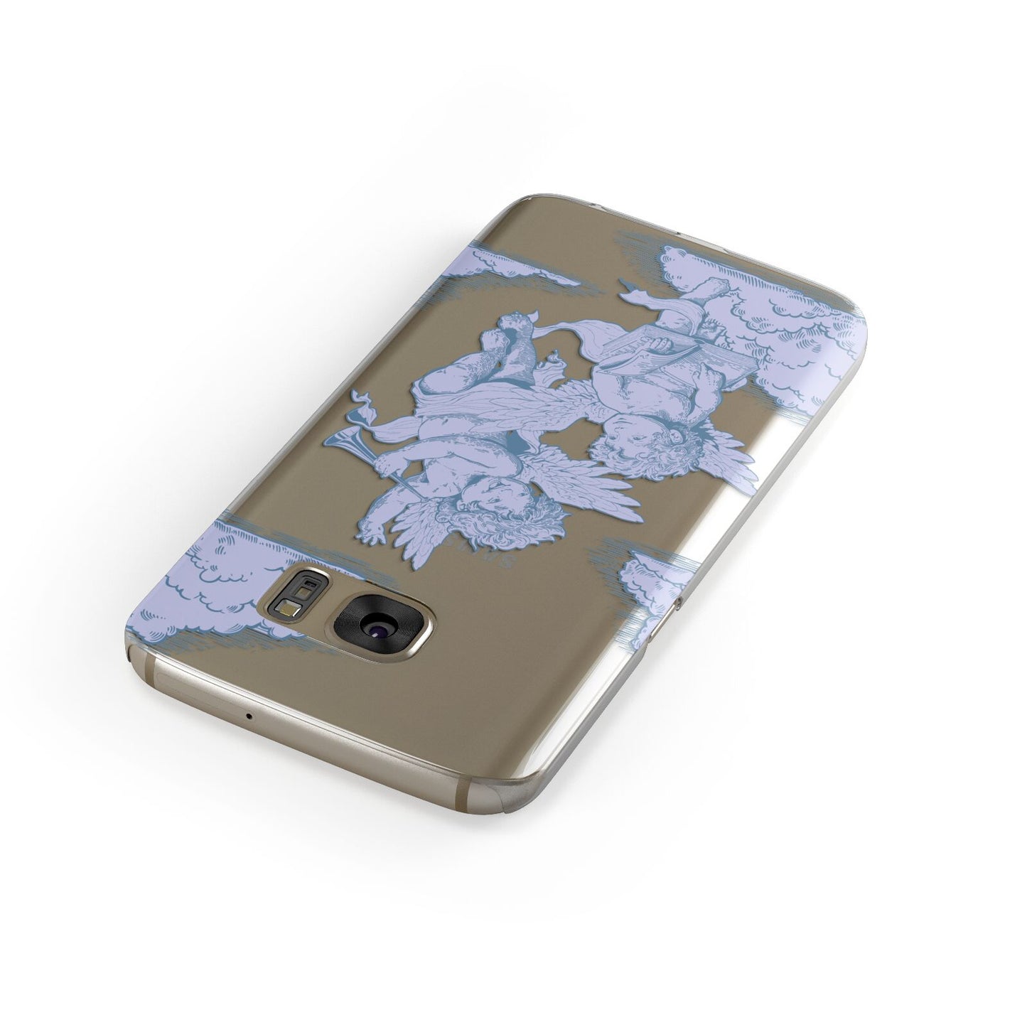 Angel Cloud Blue Samsung Galaxy Case Front Close Up