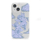 Angel Cloud Blue iPhone 13 Mini Clear Bumper Case