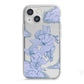 Angel Cloud Blue iPhone 13 Mini TPU Impact Case with White Edges