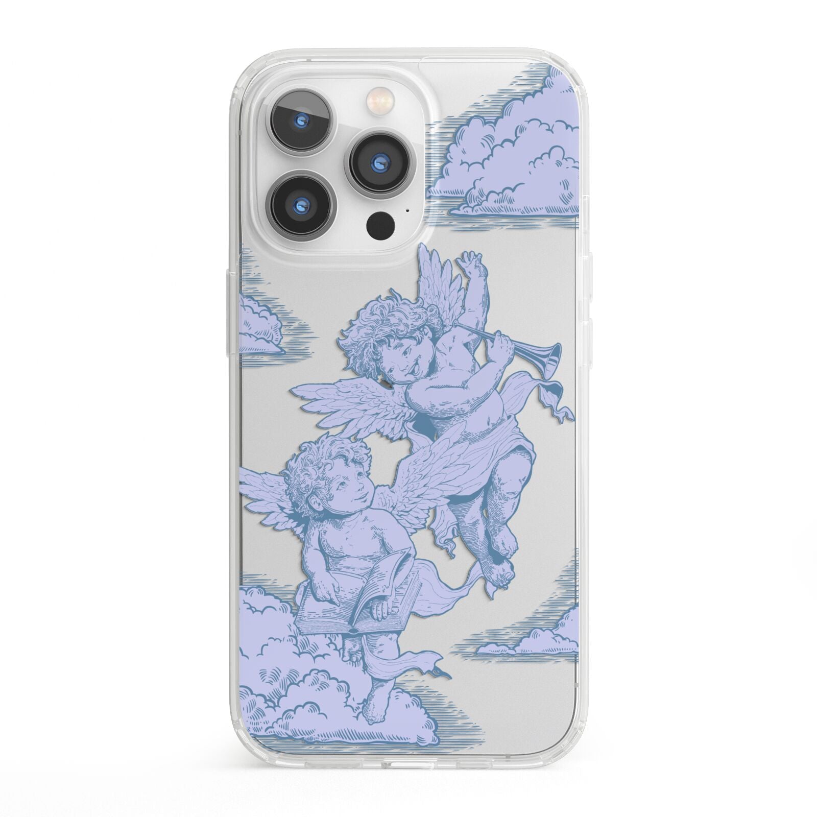 Angel Cloud Blue iPhone 13 Pro Clear Bumper Case