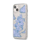 Angel Cloud Blue iPhone 14 Plus Glitter Tough Case Starlight Angled Image