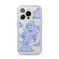 Angel Cloud Blue iPhone 14 Pro Glitter Tough Case Silver