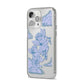 Angel Cloud Blue iPhone 14 Pro Max Clear Tough Case Silver Angled Image