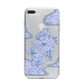 Angel Cloud Blue iPhone 7 Plus Bumper Case on Silver iPhone