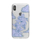 Angel Cloud Blue iPhone X Bumper Case on Silver iPhone Alternative Image 1