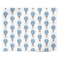 Baby Boys Personalised Hot Air Balloon Personalised Wrapping Paper Alternative