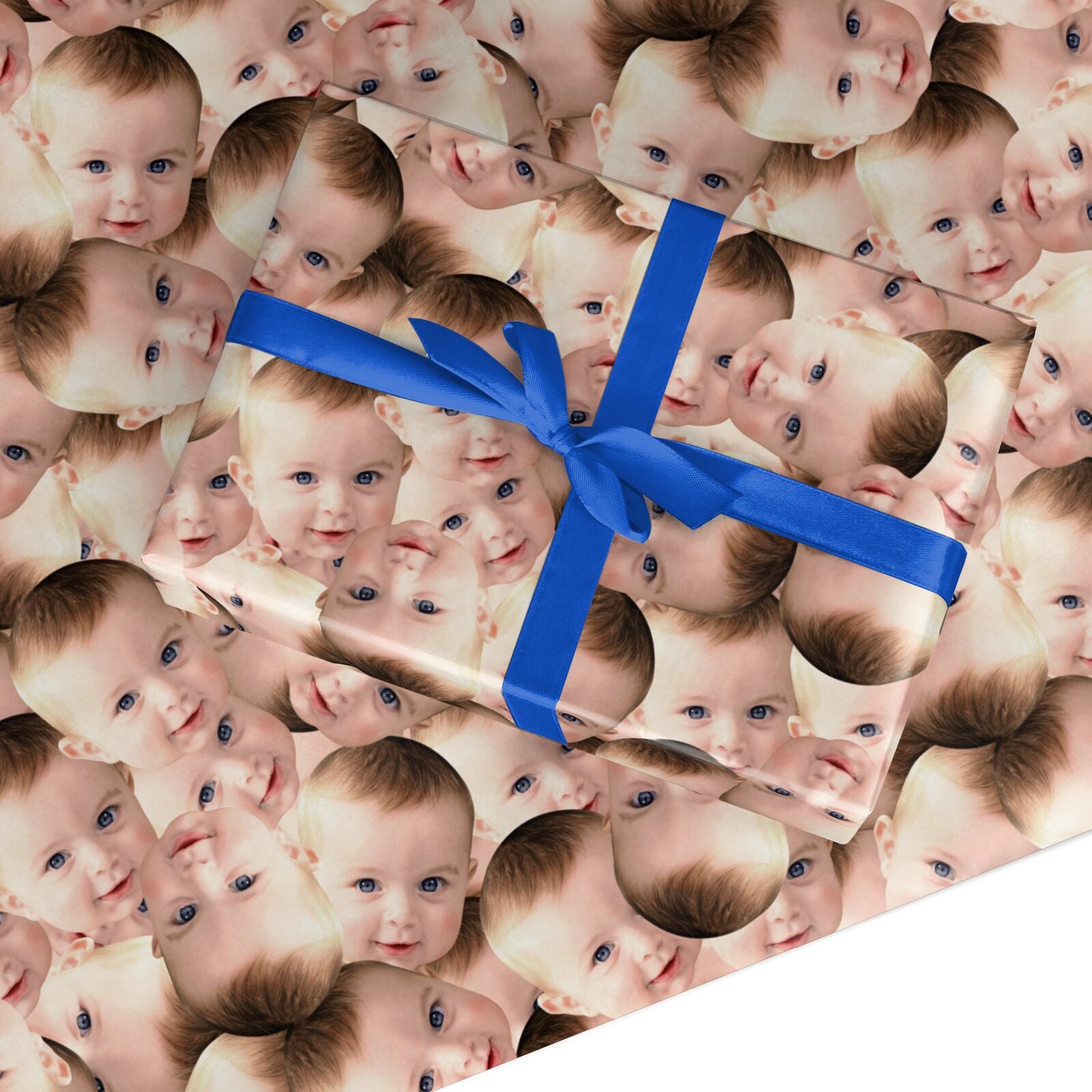 Baby Photo Face Custom Wrapping Paper