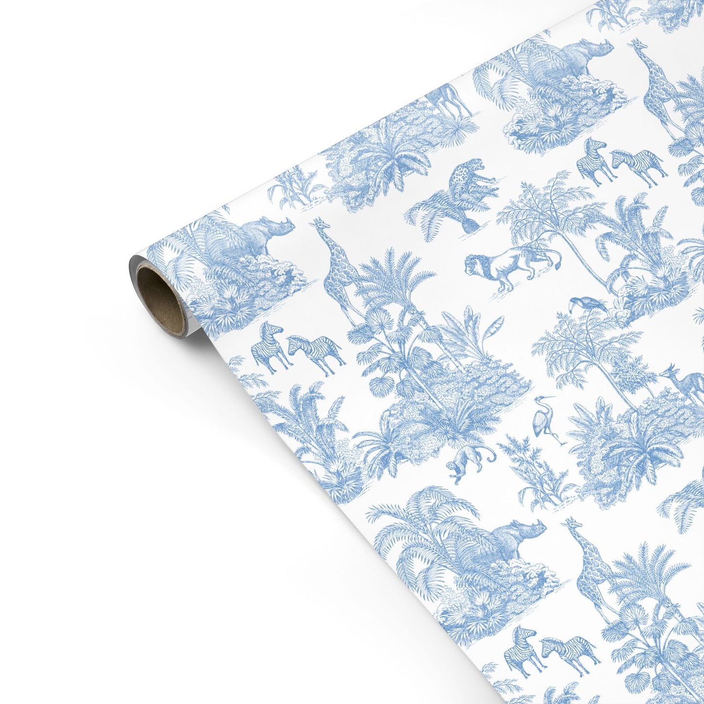 Baby Safari Toile Chinoiserie Toile de Jouy Personalised Gift Wrap