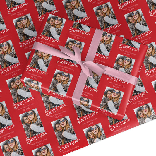 Be Mine Personalised Valentines Day Custom Wrapping Paper