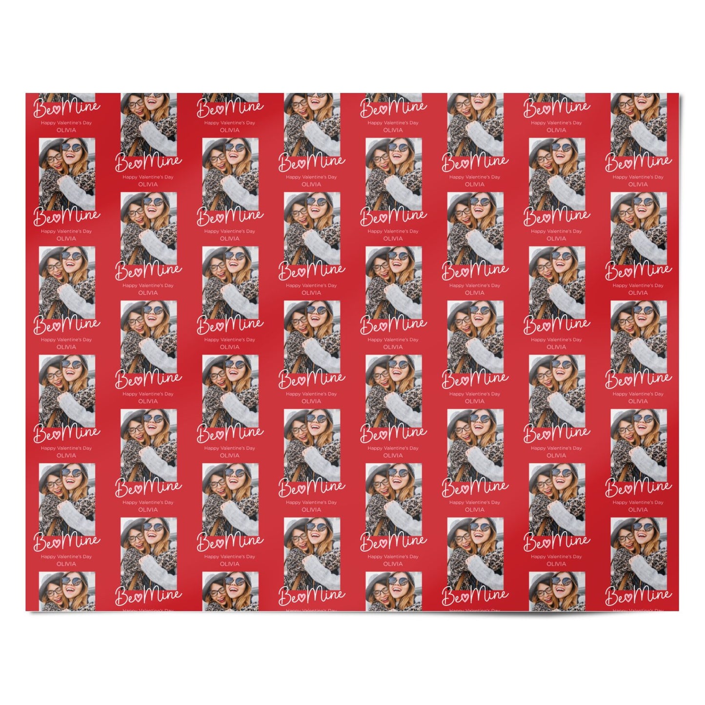 Be Mine Personalised Valentines Day Personalised Wrapping Paper Alternative