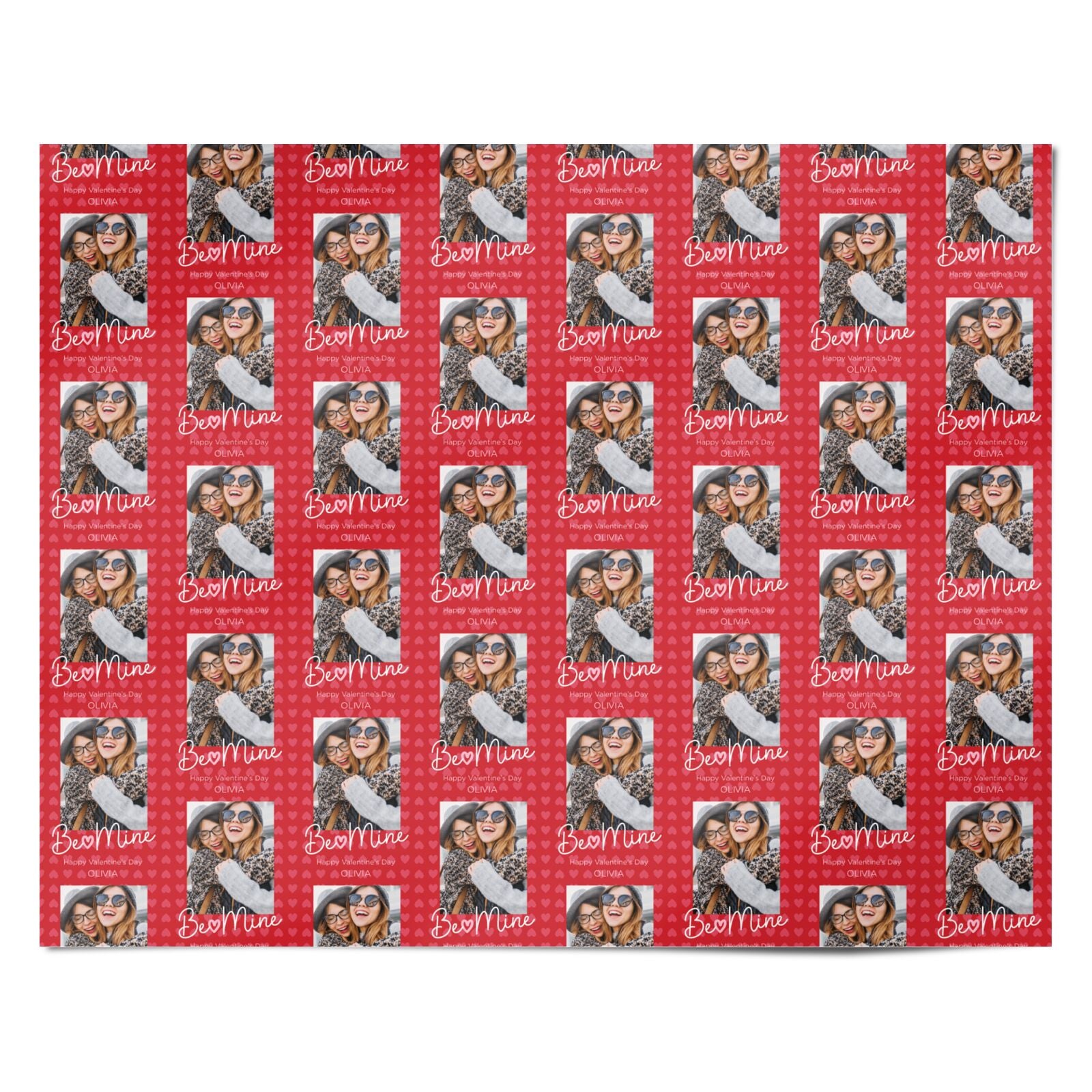 Be Mine Personalised Valentines Personalised Wrapping Paper Alternative