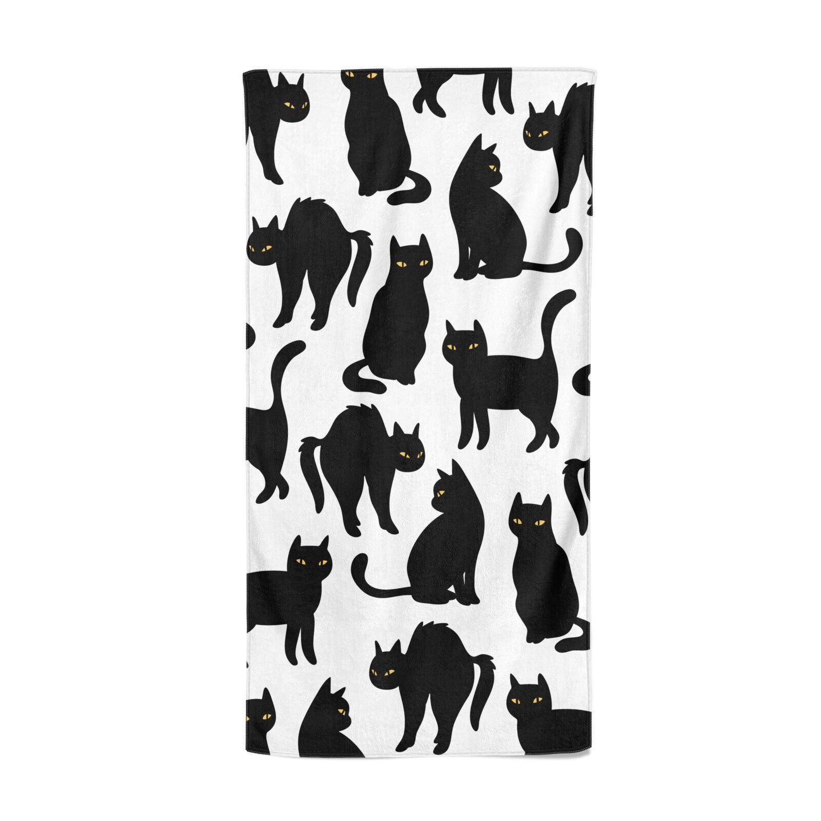 Black Cat Beach Towel