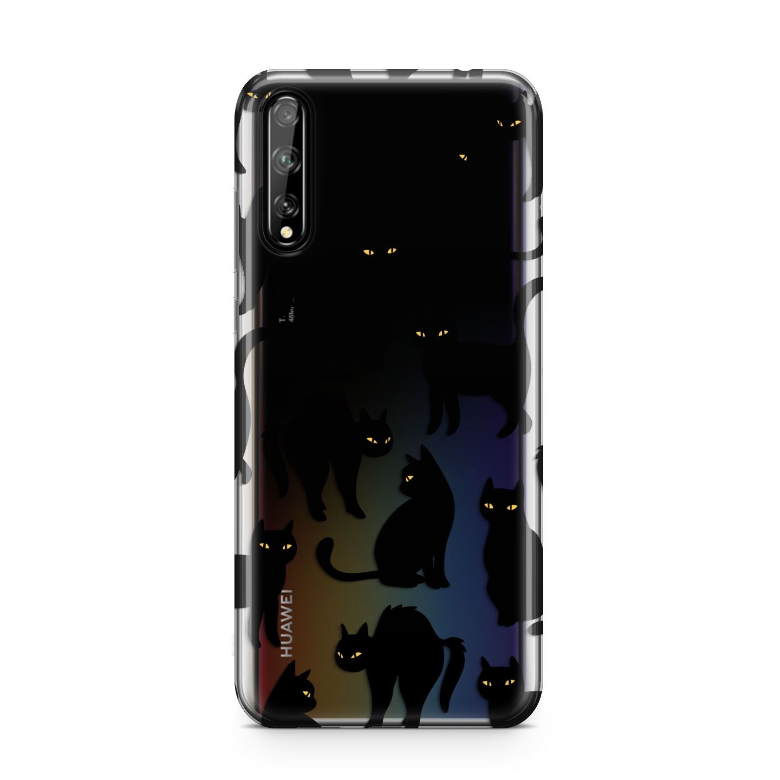 Black Cat Huawei Enjoy 10s Phone Case