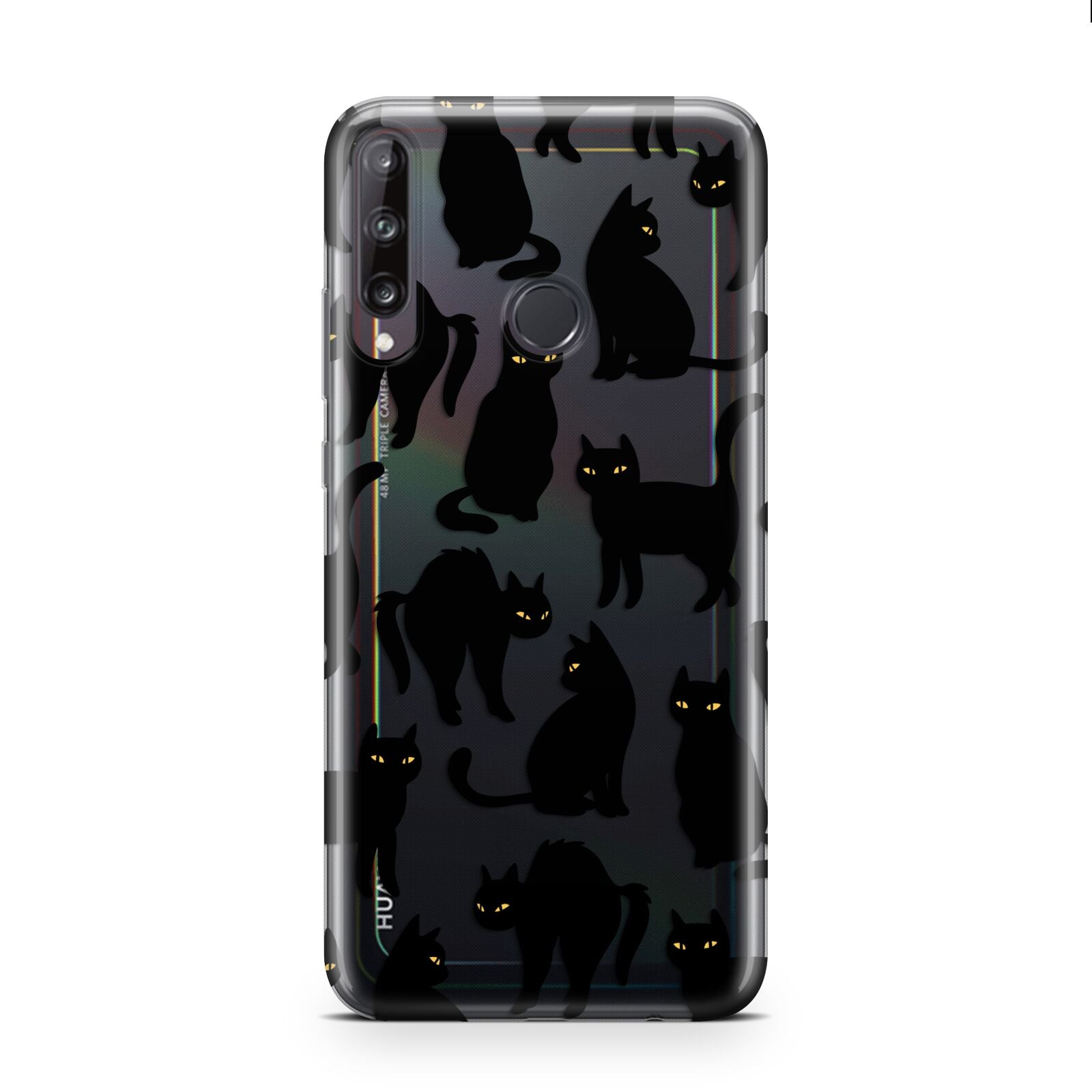 Black Cat Huawei P40 Lite E Phone Case