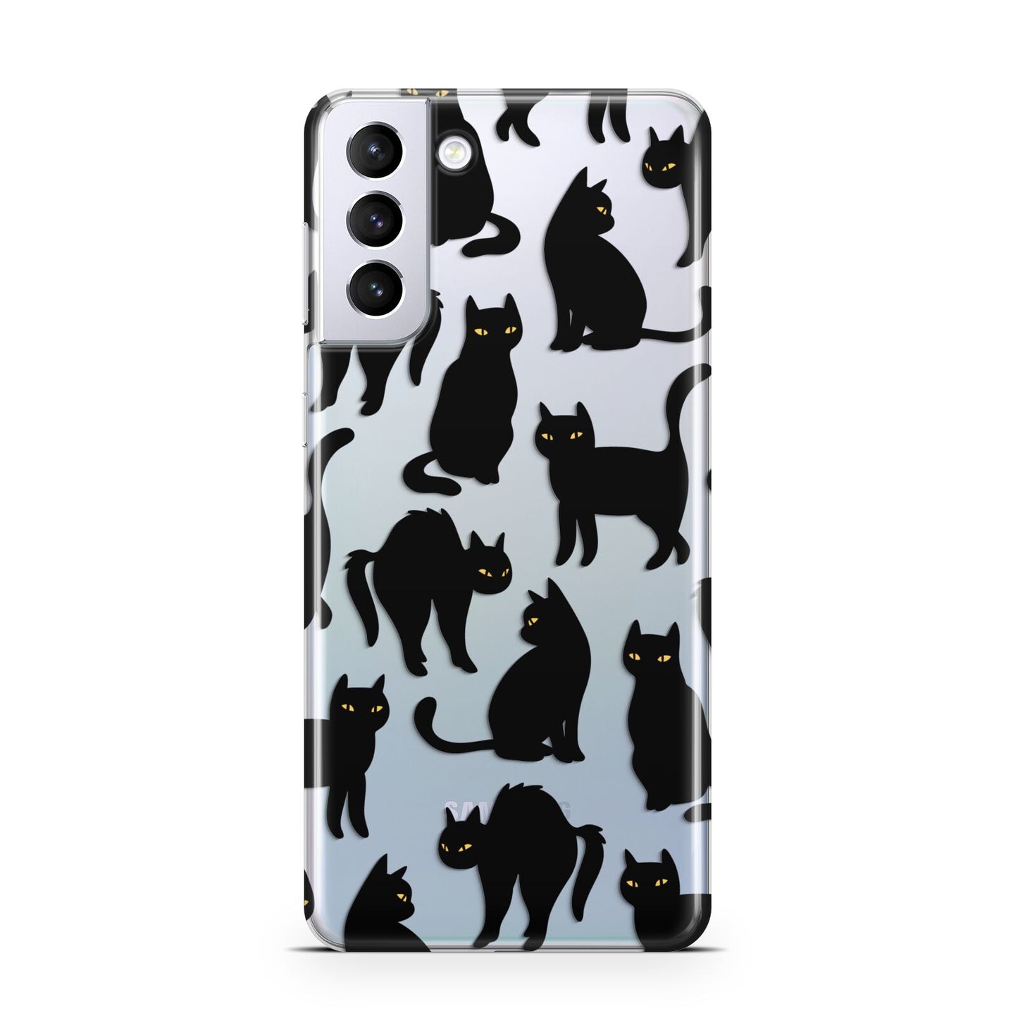 Black Cat Samsung S21 Plus Phone Case