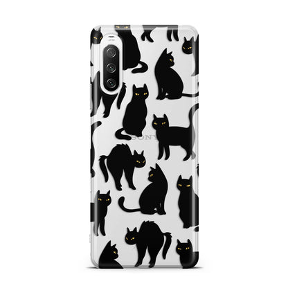 Black Cat Sony Xperia 10 III Case