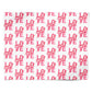 Blush Pink Love Valentines Day Personalised Wrapping Paper Alternative