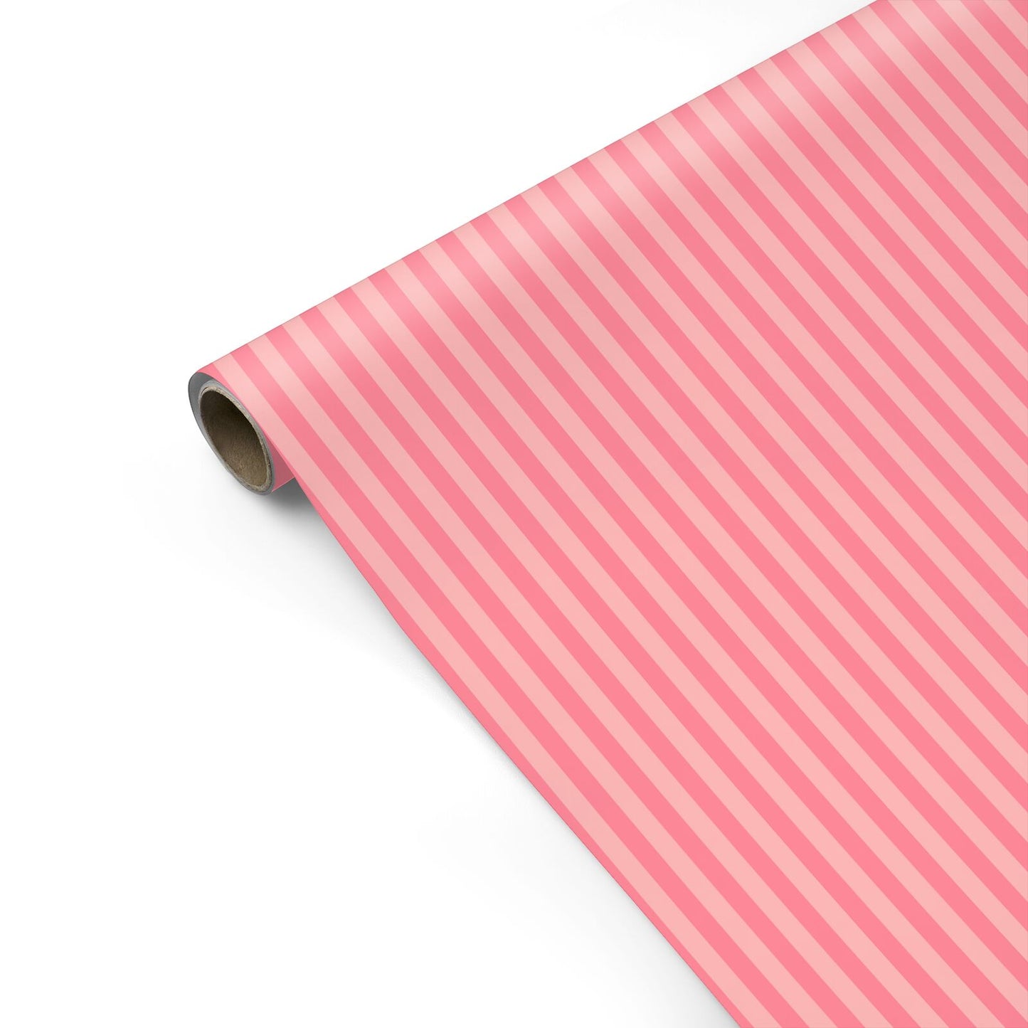 Blush Pink Striped Personalised Gift Wrap