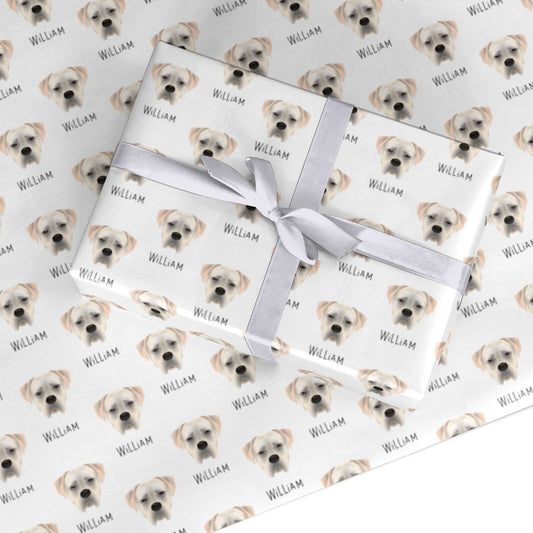 Boerboel Icon with Name Custom Wrapping Paper