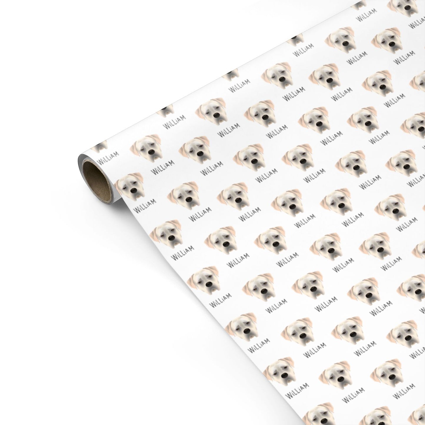 Boerboel Icon with Name Personalised Gift Wrap