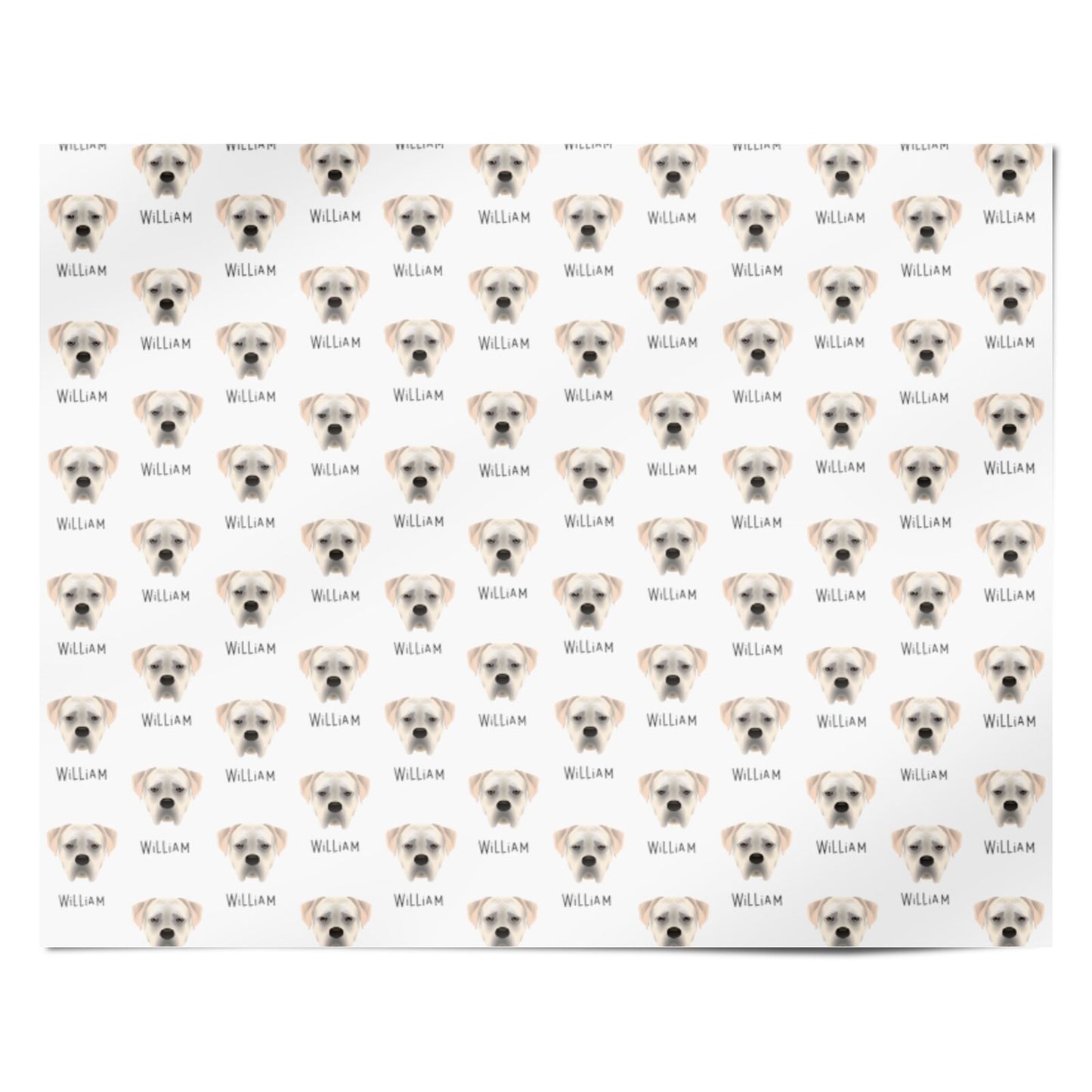 Boerboel Icon with Name Personalised Wrapping Paper Alternative