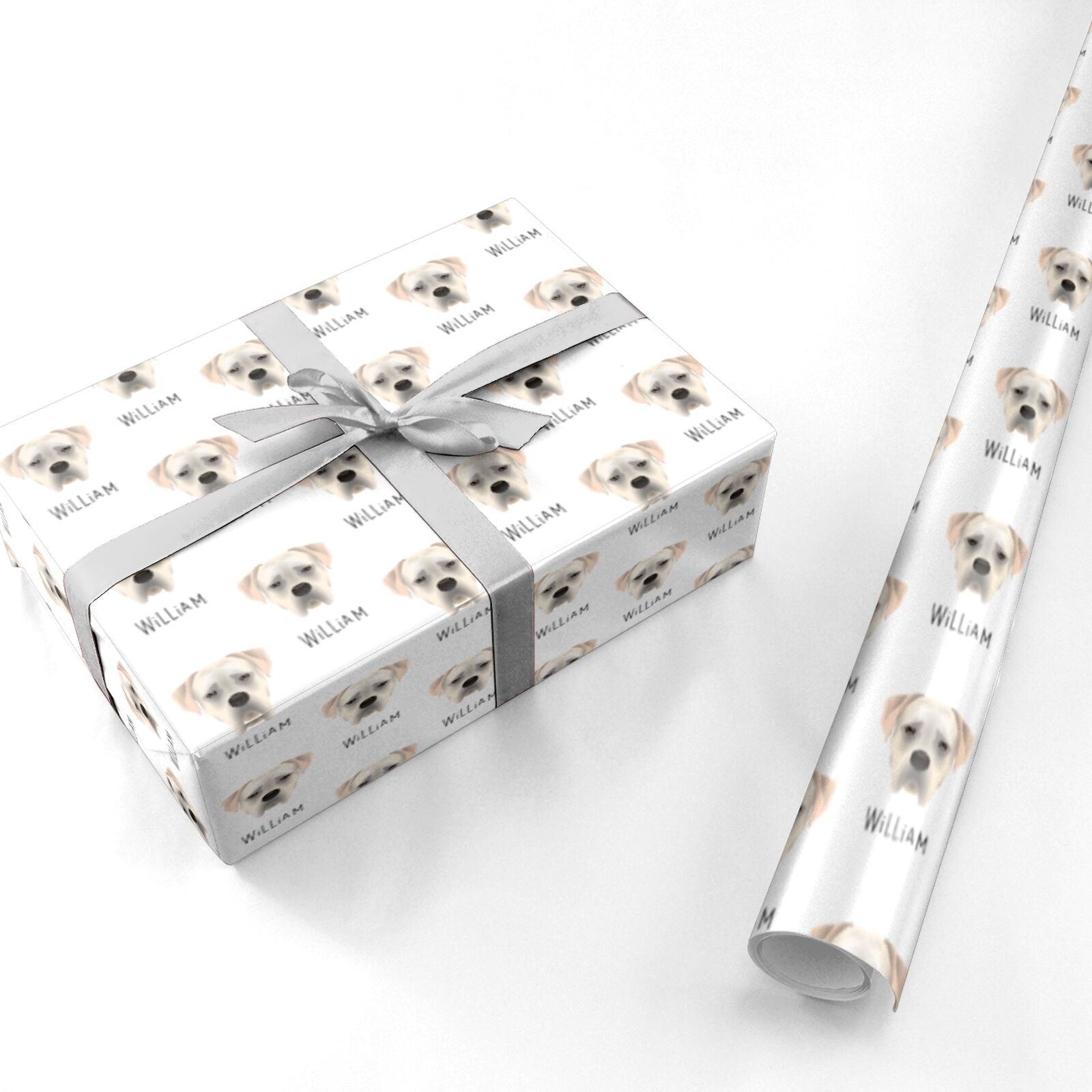 Boerboel Icon with Name Personalised Wrapping Paper