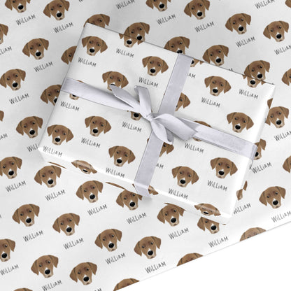 Borador Icon with Name Custom Wrapping Paper